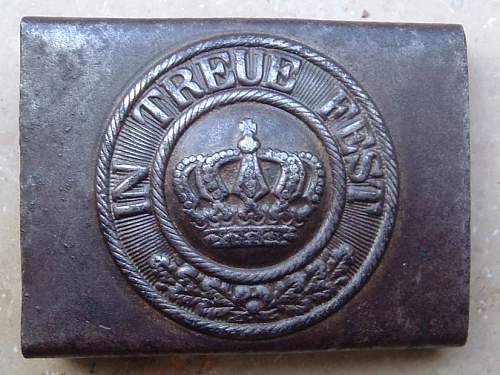 1915 Bavarian Steel Buckle - Small Crown why ?