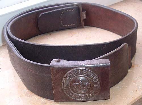 1915 Bavarian Steel Buckle - Small Crown why ?