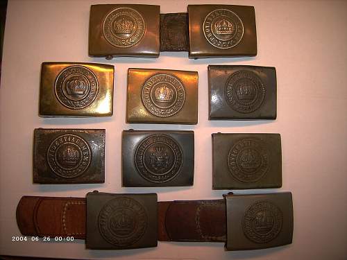 Imperial German Buckles.