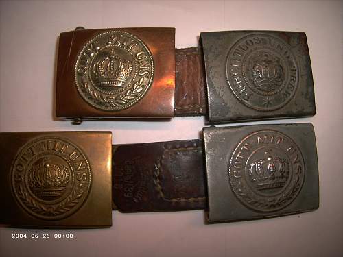 Imperial German Buckles.