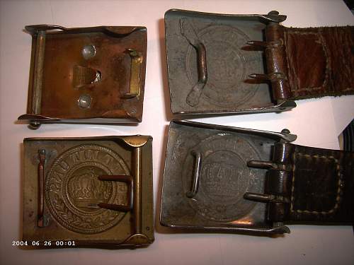 Imperial German Buckles.