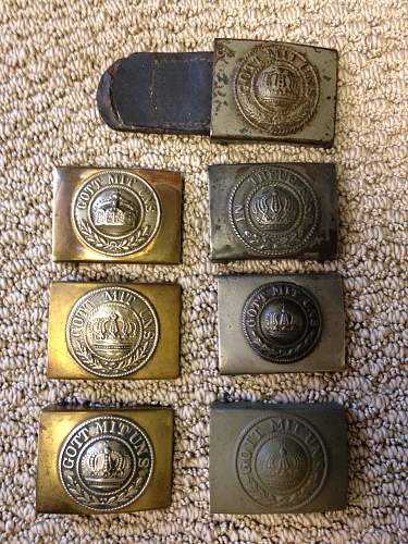 Imperial German Buckles.