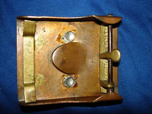 Private Purchase Prussian Tombak Friction Slider Buckle.
