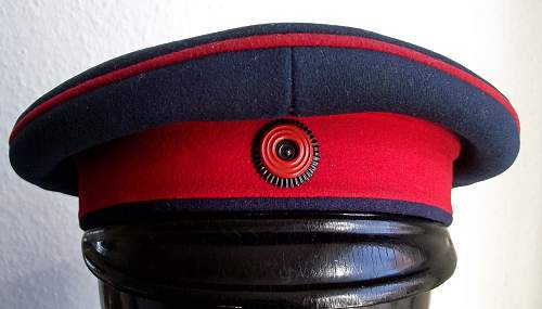 Infanterie Visors:  Dunkelblau