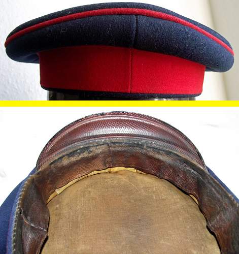 Infanterie Visors:  Dunkelblau