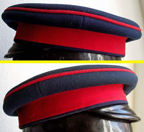 Infanterie Visors:  Dunkelblau