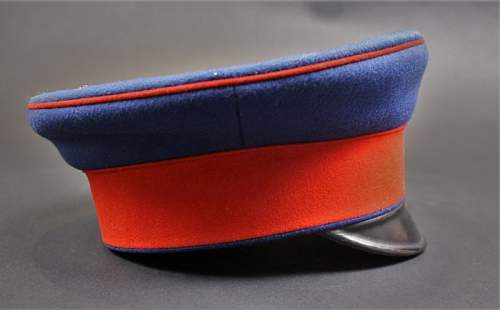 Infanterie Visors:  Dunkelblau