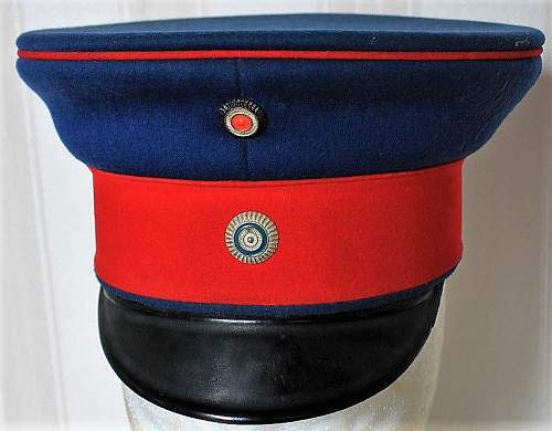 Infanterie Visors:  Dunkelblau