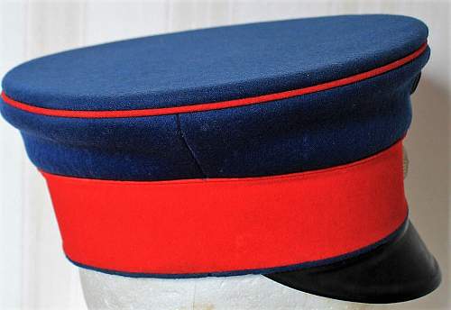 Infanterie Visors:  Dunkelblau