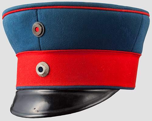 Infanterie Visors:  Dunkelblau