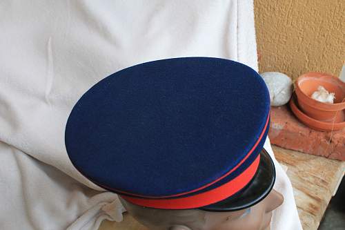 Infanterie Visors:  Dunkelblau