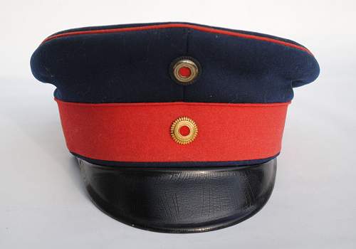 Infanterie Visors:  Dunkelblau