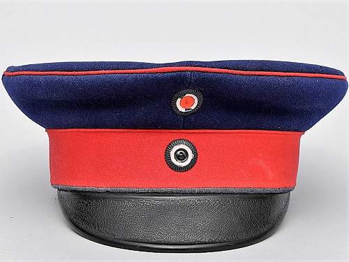 Infanterie Visors:  Dunkelblau