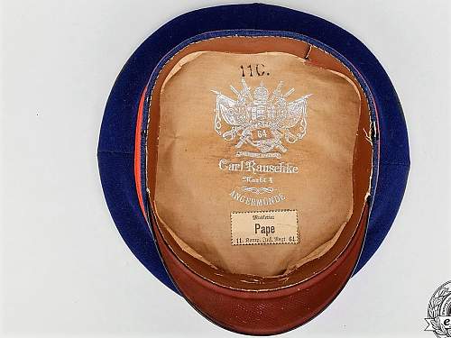 Infanterie Visors:  Dunkelblau