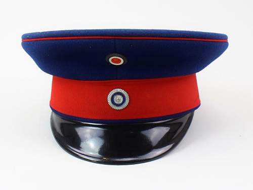 Infanterie Visors:  Dunkelblau