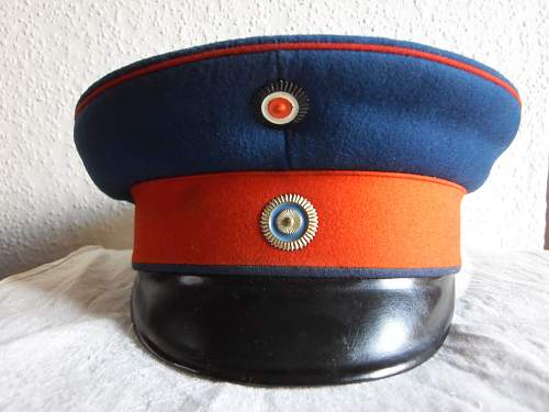 Infanterie Visors:  Dunkelblau