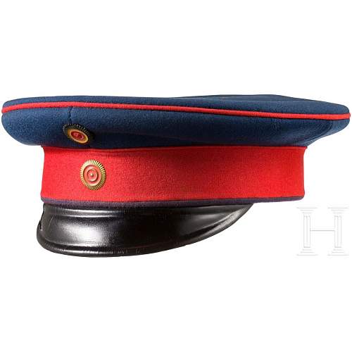 Infanterie Visors:  Dunkelblau