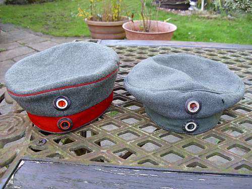 EM Krätzchen:  WW1 German Field caps/Feldmutze