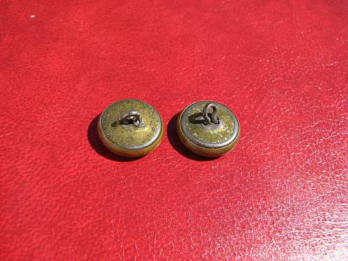 Navy Hat Buttons