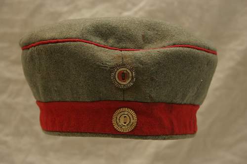 EM Krätzchen:  WW1 German Field caps/Feldmutze