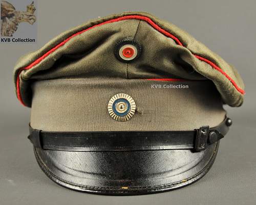 M1907/10 Bavarian Infantry Schirmmütze with silk top