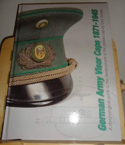 Half a book dedicated to the Imperial German Army Schirmmütze