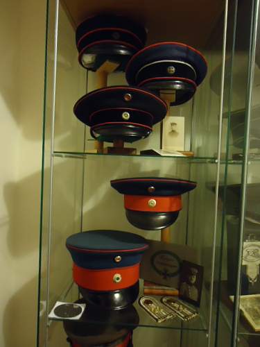 Infanterie Visors:  Dunkelblau