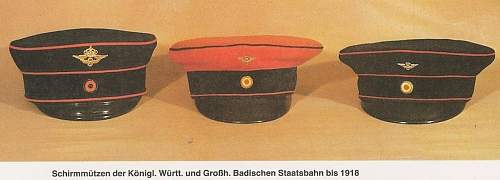 DRB Reichsbahn/Eisenbahn Headgear