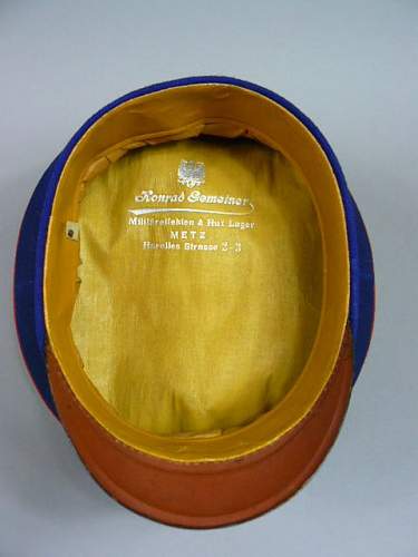 Infanterie Visors:  Dunkelblau