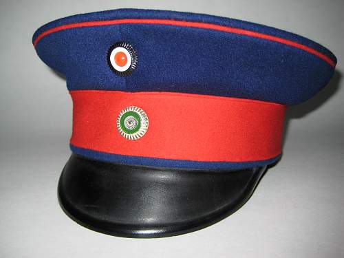 Infanterie Visors:  Dunkelblau