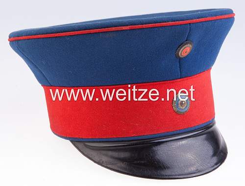 Infanterie Visors:  Dunkelblau