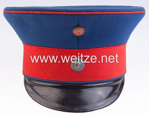 Infanterie Visors:  Dunkelblau