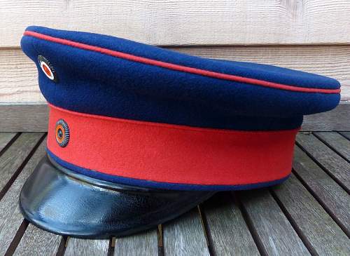 Infanterie Visors:  Dunkelblau