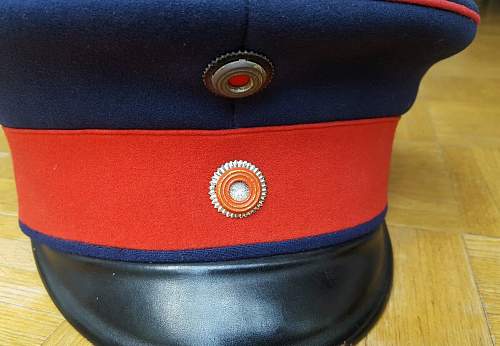 Infanterie Visors:  Dunkelblau