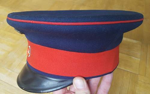 Infanterie Visors:  Dunkelblau