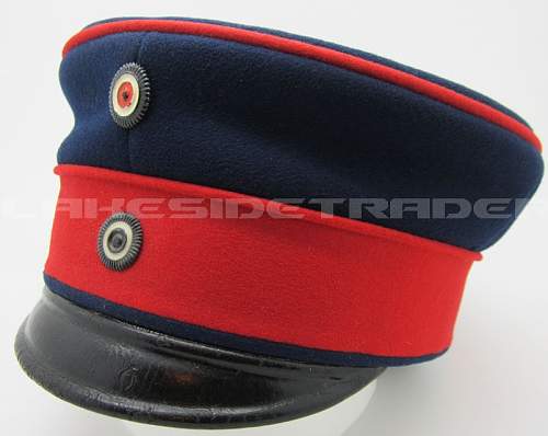 Infanterie Visors:  Dunkelblau