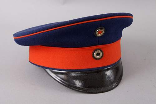 Infanterie Visors:  Dunkelblau