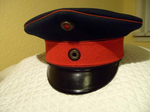 Infanterie Visors:  Dunkelblau