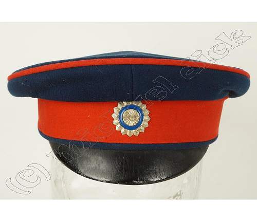 Infanterie Visors:  Dunkelblau