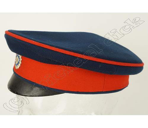 Infanterie Visors:  Dunkelblau