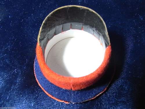 Infanterie Visors:  Dunkelblau