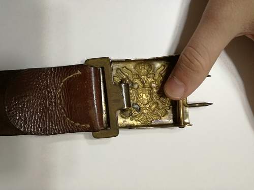 Austro-hungarian leather belt and brass buckle. Good or fake?