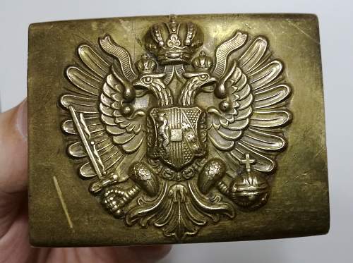 Austro-hungarian leather belt and brass buckle. Good or fake?