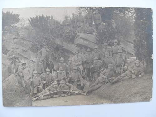 ww1 german postcard,bayonets