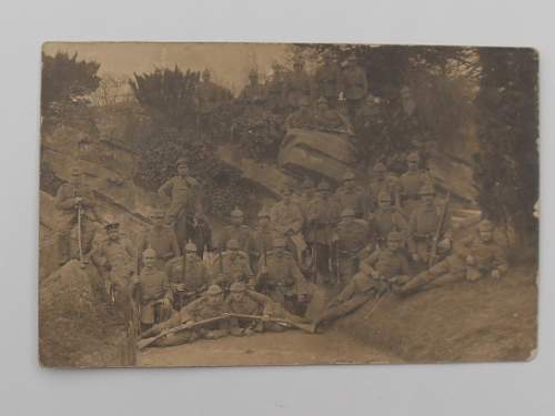 ww1 german postcard,bayonets