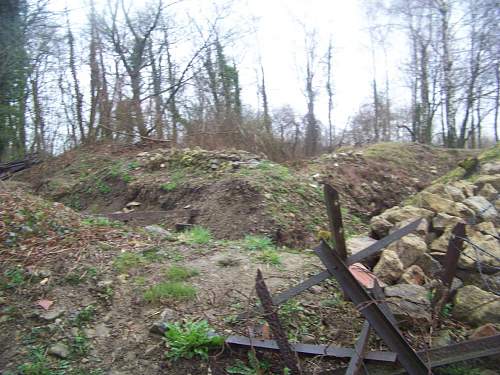 German trench line in Meuse Argonne