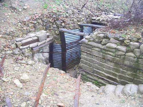 German trench line in Meuse Argonne