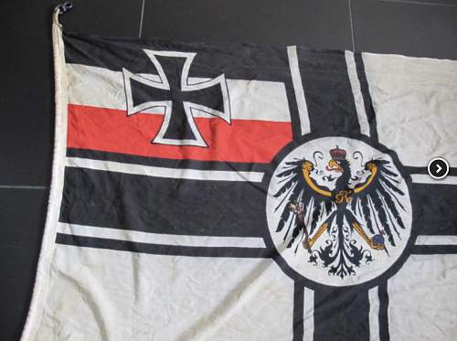Kriegsmarine WW1 Flag Real or Fake?
