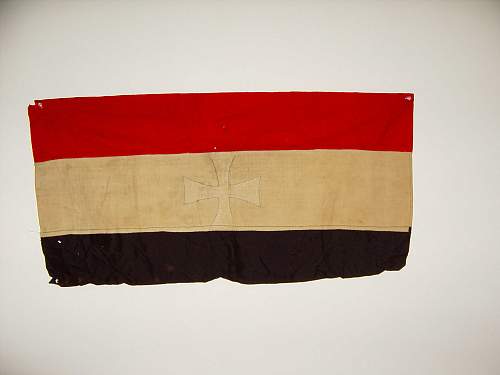 Guidance is greatly appreciated. WW1 Prussian flag? I'm guessing.