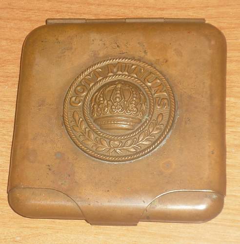 WWI German brass Cigarette case???